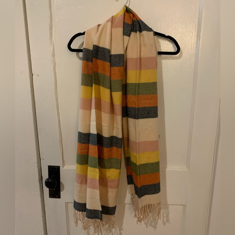 Stripped Long Target Scarf